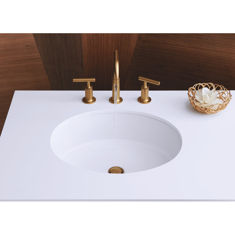 Kohler Verticyl Ceramic Oval Undermount Bathroom Sink with Overflow & Reviews Wayfair
